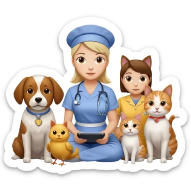 Marries ,Nurse mom of 10 year old girl and 4 year old boy, work from home, dogs, cat, chickens sticker
