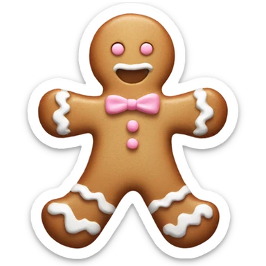pastel  gingerbread light sticker