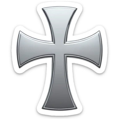 cross logo sticker