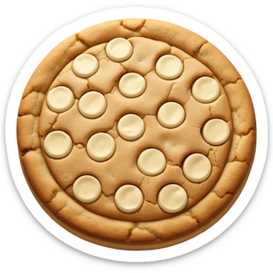 White chocolate chip cookie sticker