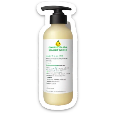 bottle of scalp scrub with label sticker