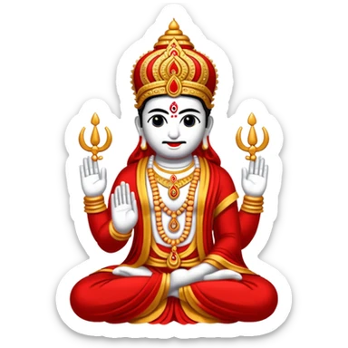 Create lord Venkateshwara tilak emoji sticker