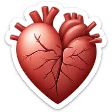 repaired heart offered by a wounded heart sticker