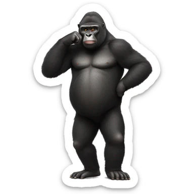 gorilla paddington full body  sticker