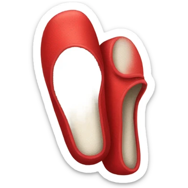 Slippers red sticker