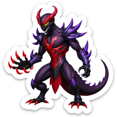 Venom-Zekrom-Darkrai-Scizor-fusion, full body sticker