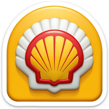 Shell logo gasoline sticker