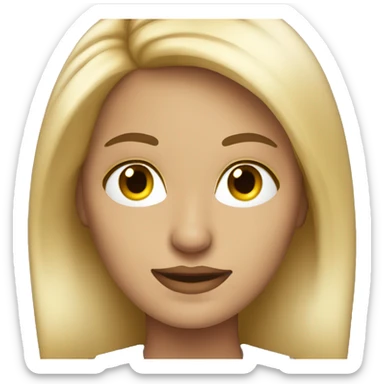 psychologist beautiful woman with blonde hair  sticker