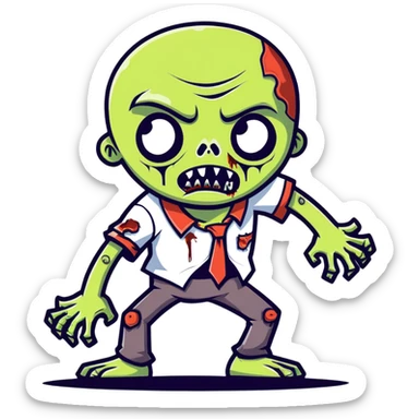 Zombie  sticker