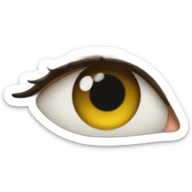 Sad eye sticker