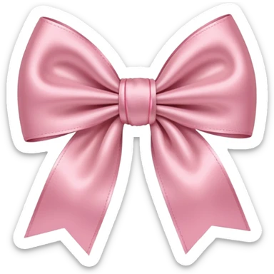 Light Pink bow plain sticker