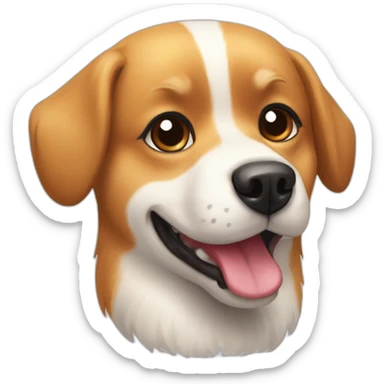 Dog half pomeranian quarter beagle quarter american eskimo sticker