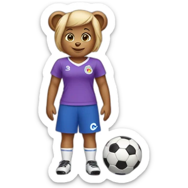 Soccer mom carebear sticker