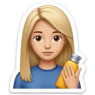 alisando cabello sticker