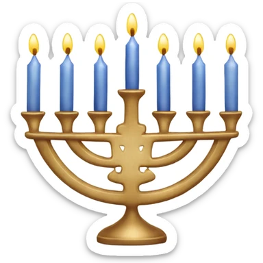 Beautiful Hanukkah Menorah sticker