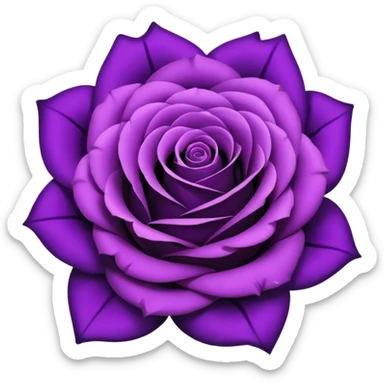 Bouquet of purple roses with a black rose in the middle sticker