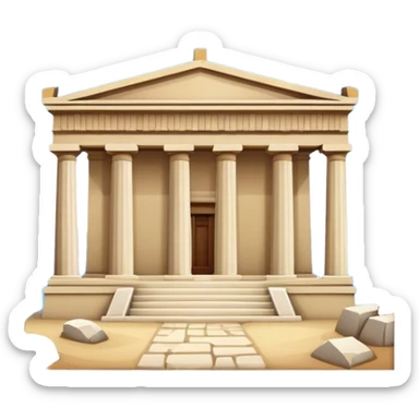 ancient greece building sticker