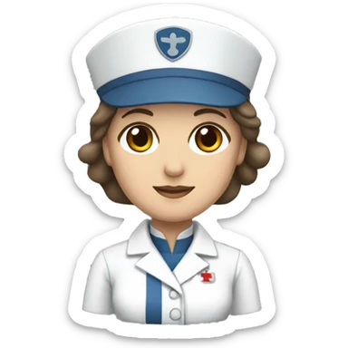 florence nightingale in nurse uniform sticker