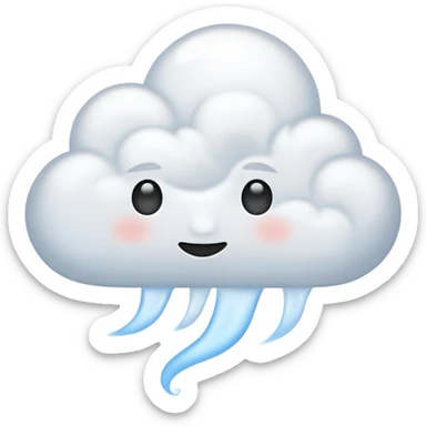 create a smell or scent emoji in the style of iphone sticker