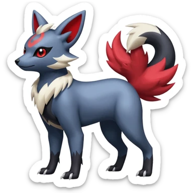 Zorua-Absol-Umbreon-Zangoose-fusion (full body) sticker