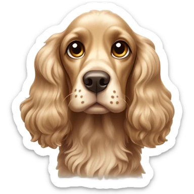 Cocker spaniel dog sticker