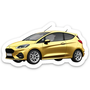 Ford fiesta mk8 gold color sticker