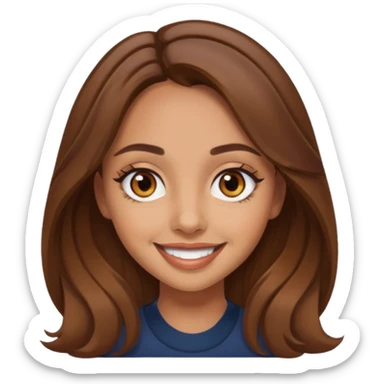 Jade Thirlwall brown eyes, brown hair sticker