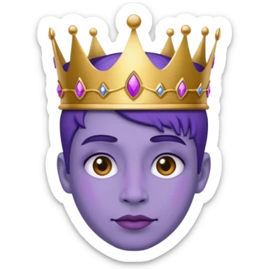 Purple royalty sticker