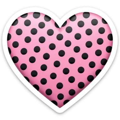Pink leopard print heart sticker