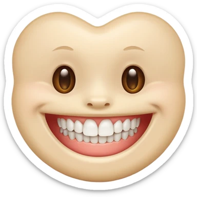 teeth without face sticker