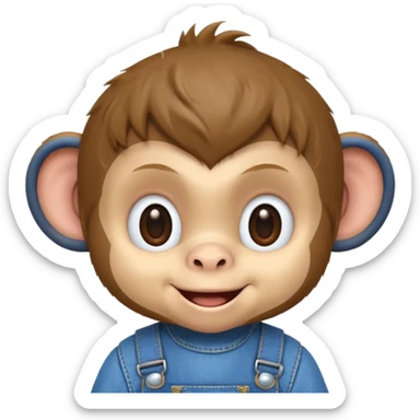 changuito con overol sticker