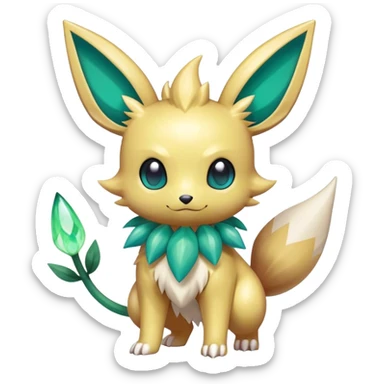Shiny-Eeveelution-Cute-Fakemon-Poison-Pokemon-fusion full body sticker