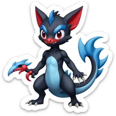 Venom-Stitch-Zekrom-Sneasel-fusion, full body sticker