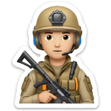 I want an emoji for a male special action force officer sticker