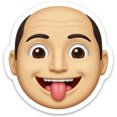 uzbek licking his lips  sticker