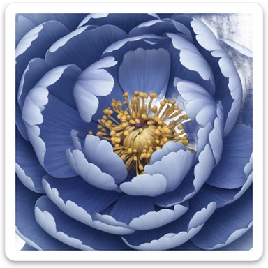 navi blue 
peony sticker