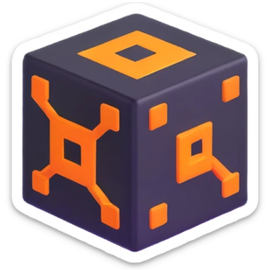 geometry dash cube jumping sticker