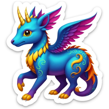 mythical animal sticker