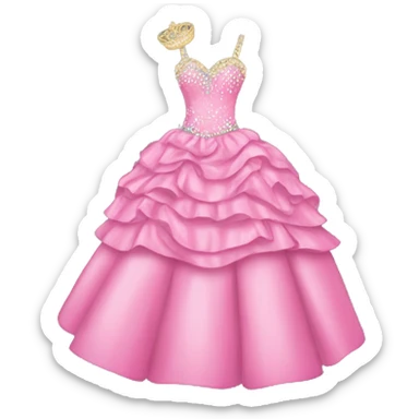 quinceañera dress  sticker