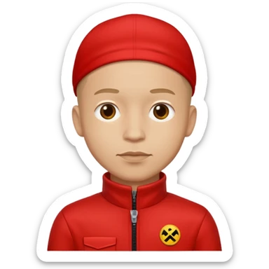 I want a emoji of a character Berlin from money heist. With his costume  no mask  sticker