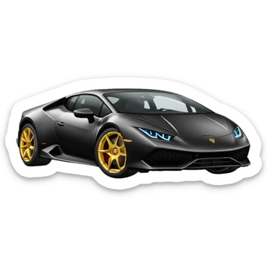 Lamborghini Huracanes, noir sticker