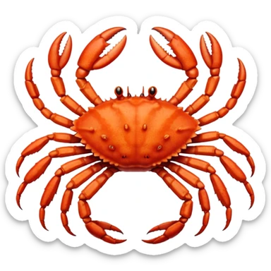 Female Alaska king crab  sticker