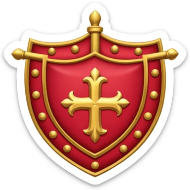 brasão sangrando medieval rosa de sangue vermelha sticker