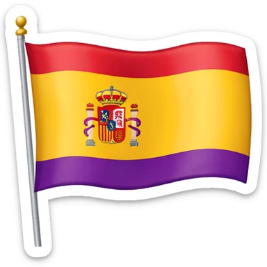 Bandera de la segunda república española  sticker