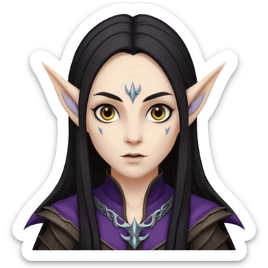 Dark elf sticker