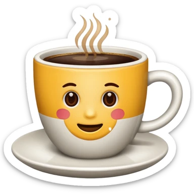 Cup of coffee sticker