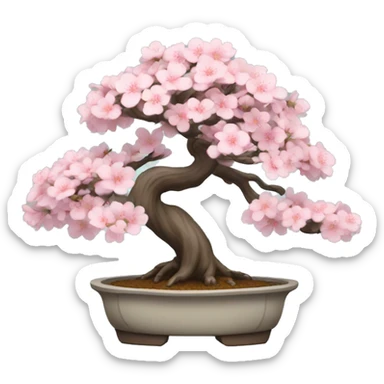 sakura bonsai tree sticker