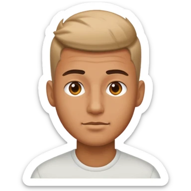 Man with short fade sticker