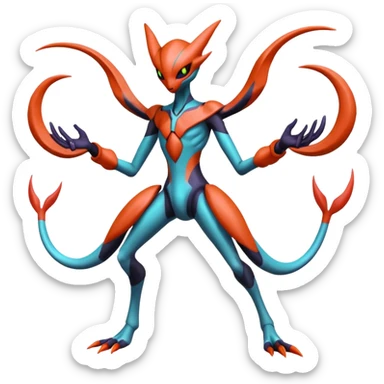 Deoxys-Darkrai-Yveltal-Lunala-Fakémon-hybrid-creature (full body)  sticker