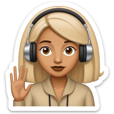 Doña voy doing the iconic “dub” sticker